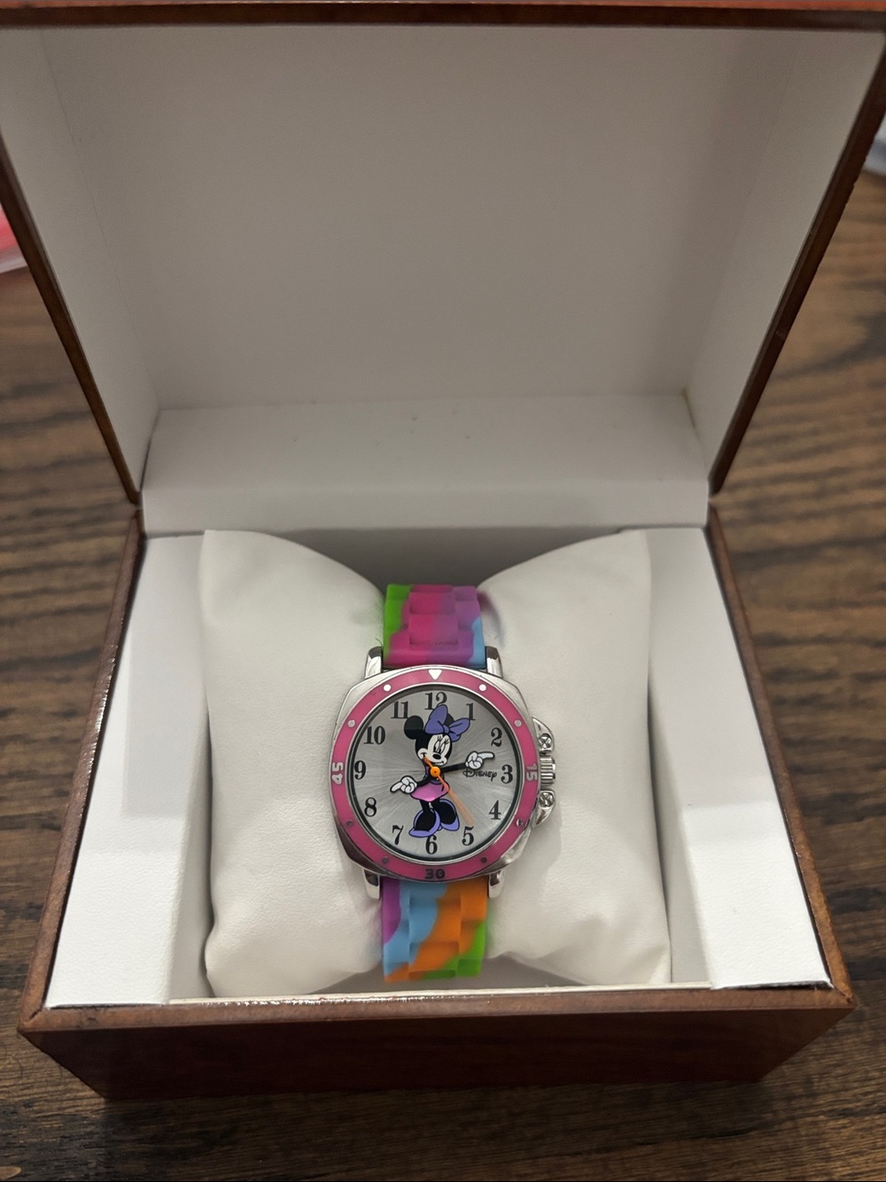 Disney Minnie Mouse Colorful Rainbow Watch